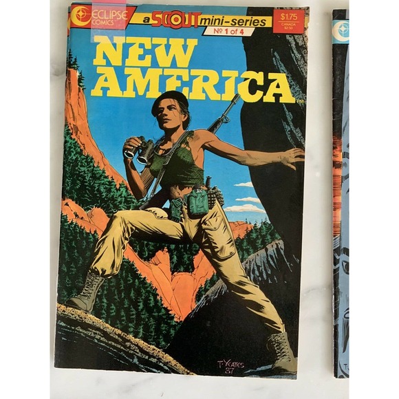 1987 NEW AMERICA #1 2 3 4, ECLIPSE COMICS - Picture 2 of 8